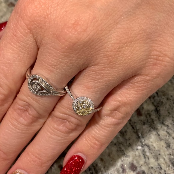 Effy | Jewelry | Effy Diamond Engagement Ring With Canary Yellow | Poshmark